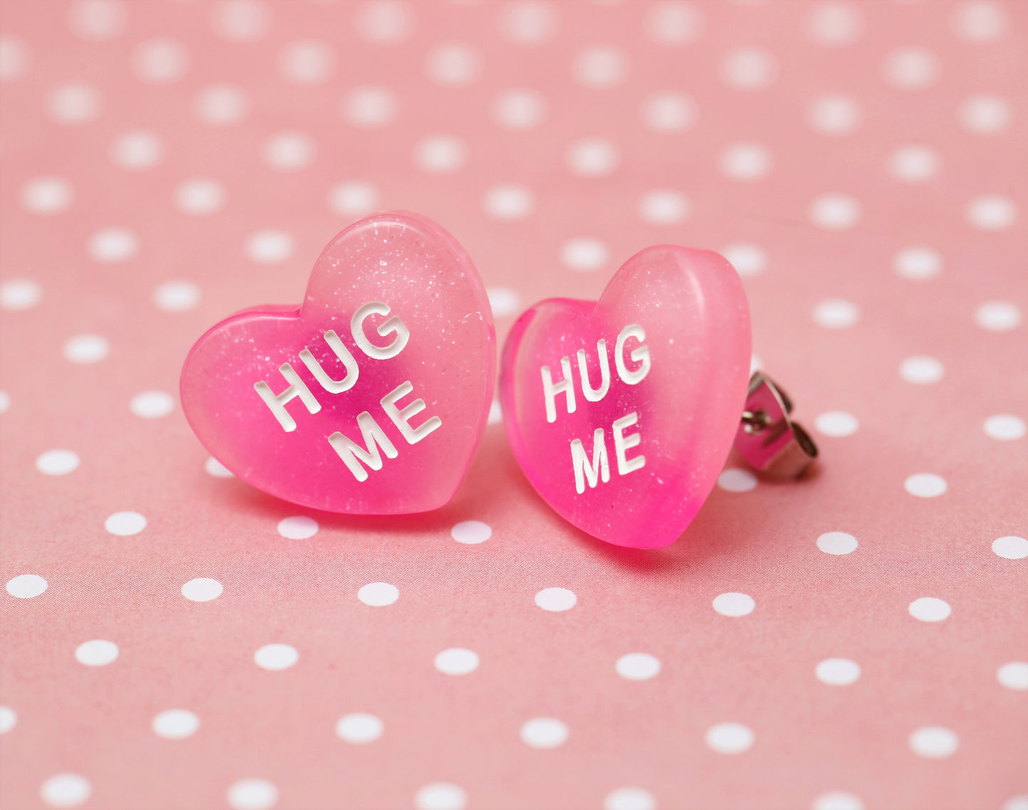 Hug Me! Sweet Heart Earring Studs