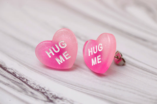 Hug Me! Sweet Heart Earring Studs
