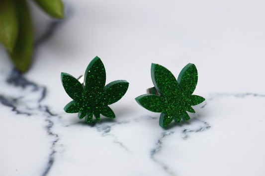 Leafy Stud Earrings