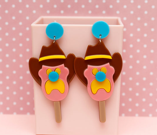 Bubblegum Ice Cream Earrings
