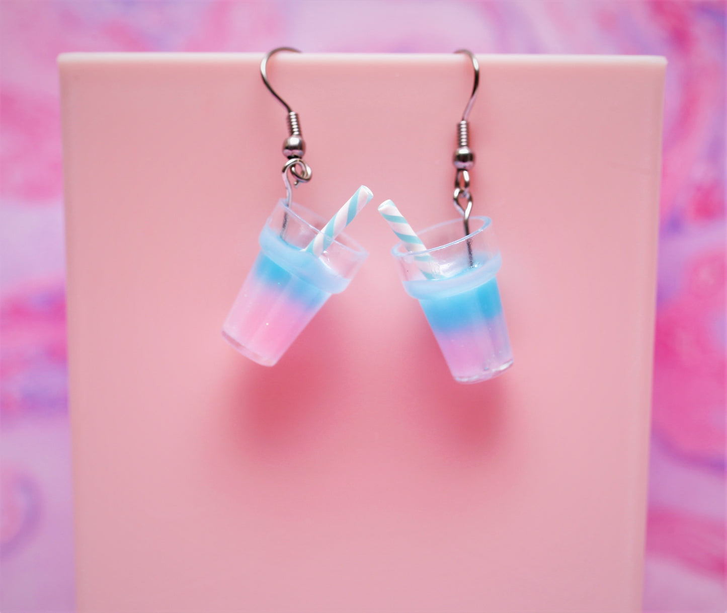 Blueberry & Strawberry Smoothie Earrings