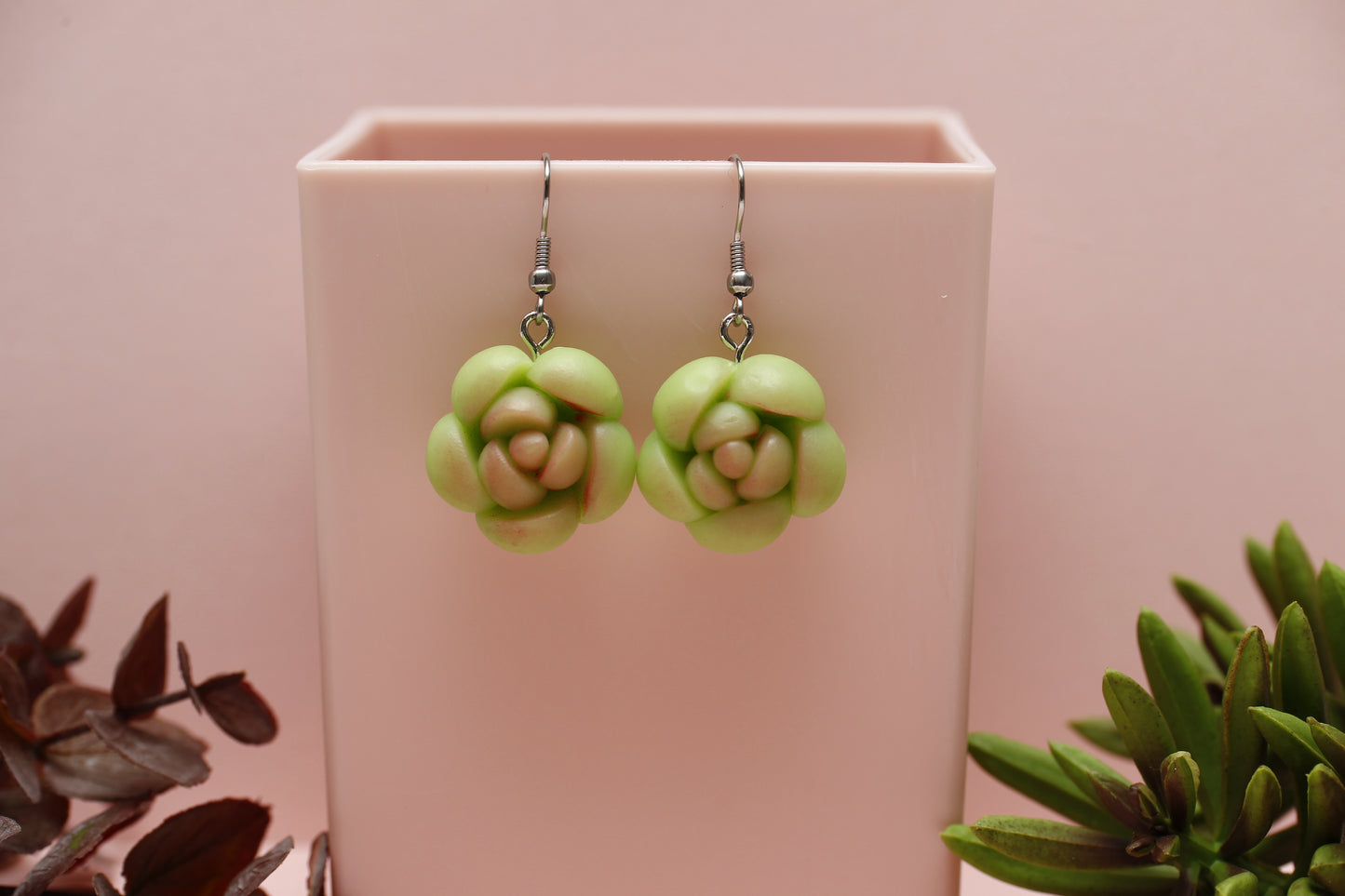 Succulent Drop Earrings