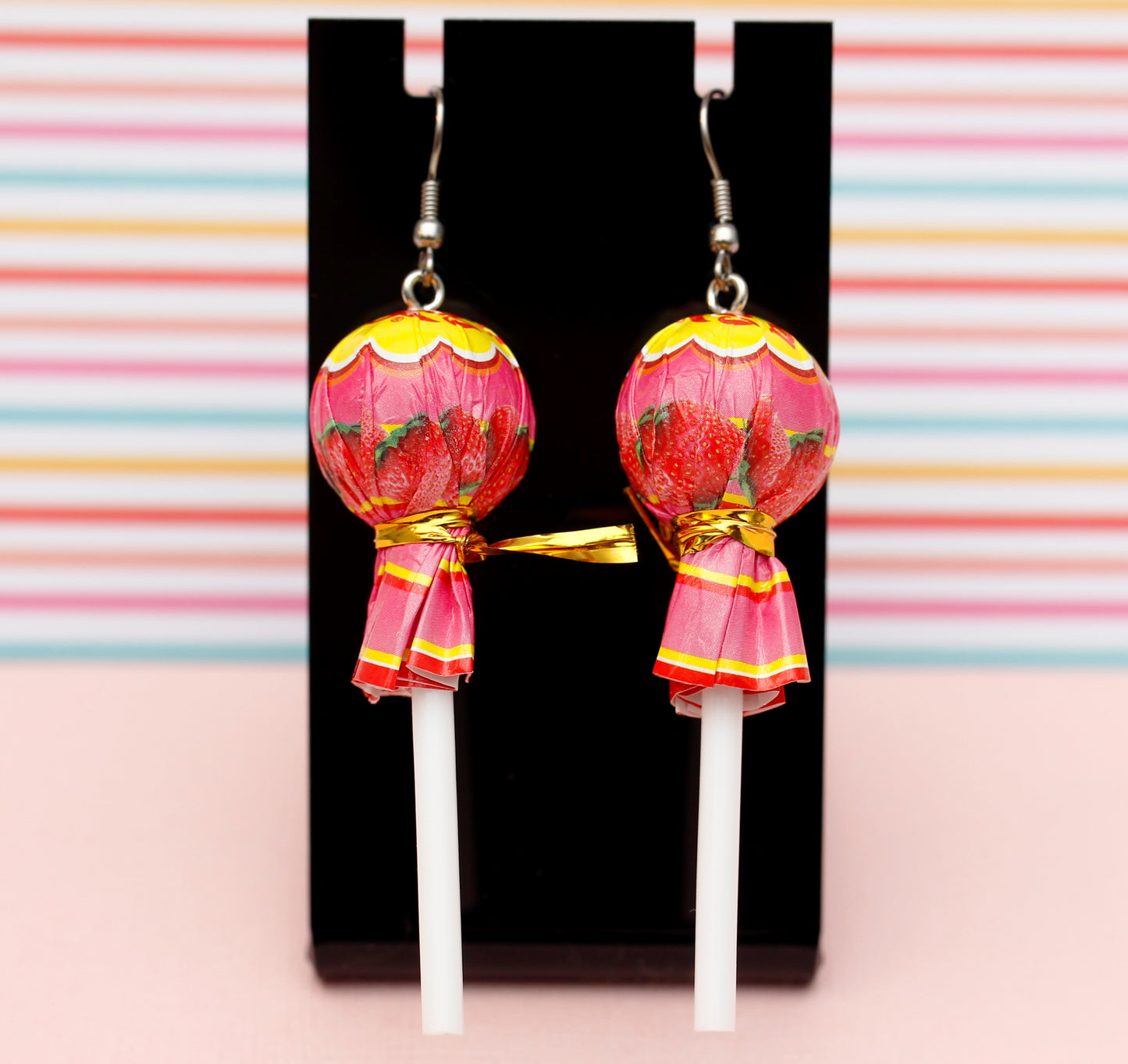 Strawberry Lollipop Earrings