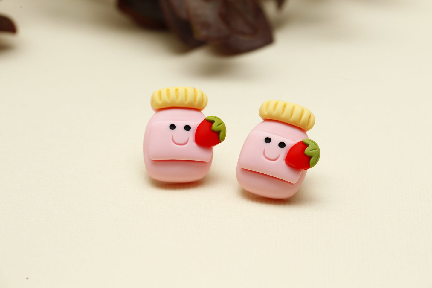Strawberry Jam Stud Earrings
