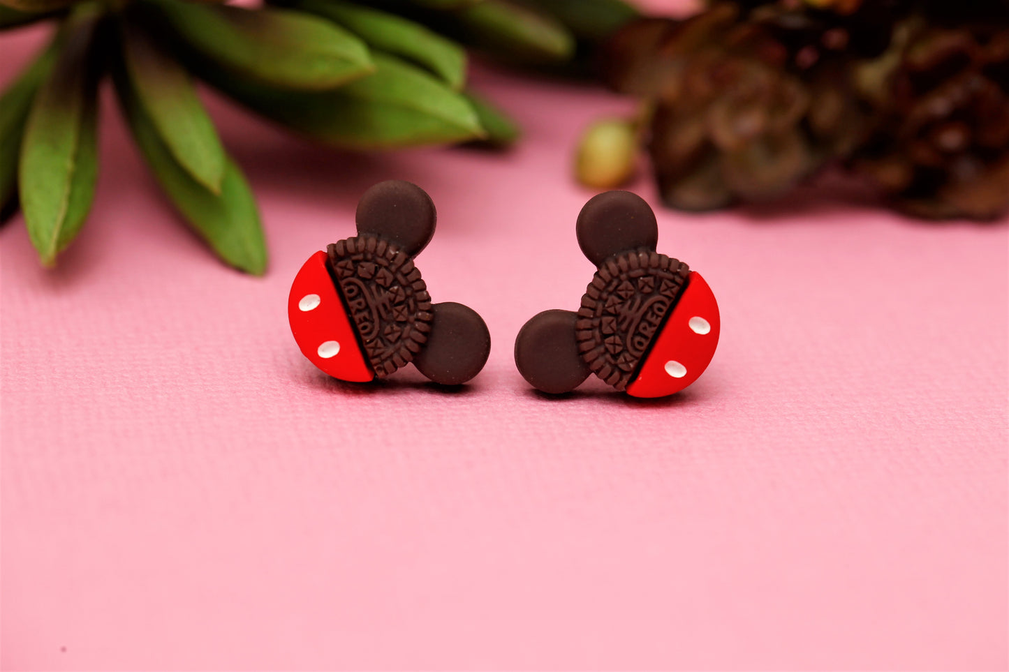 Cookie Mouse Stud Earrings - Mr Mouse