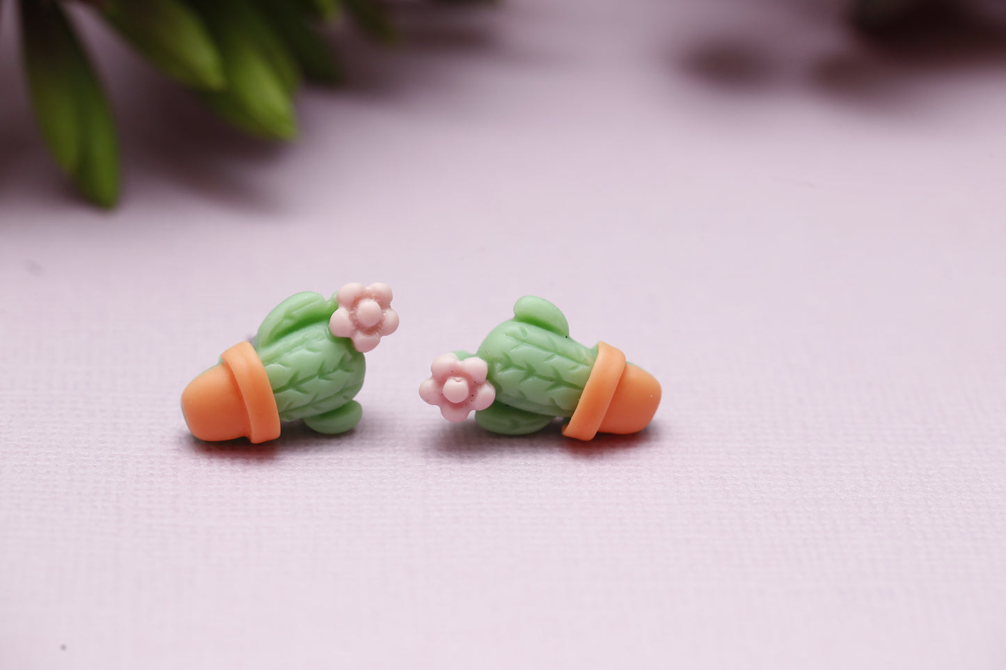 Cactus Flower Stud Earrings
