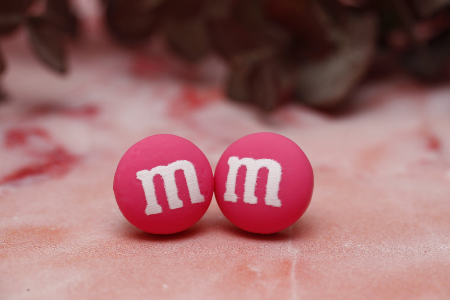 M Candy Stud Earrings (Various Colours)