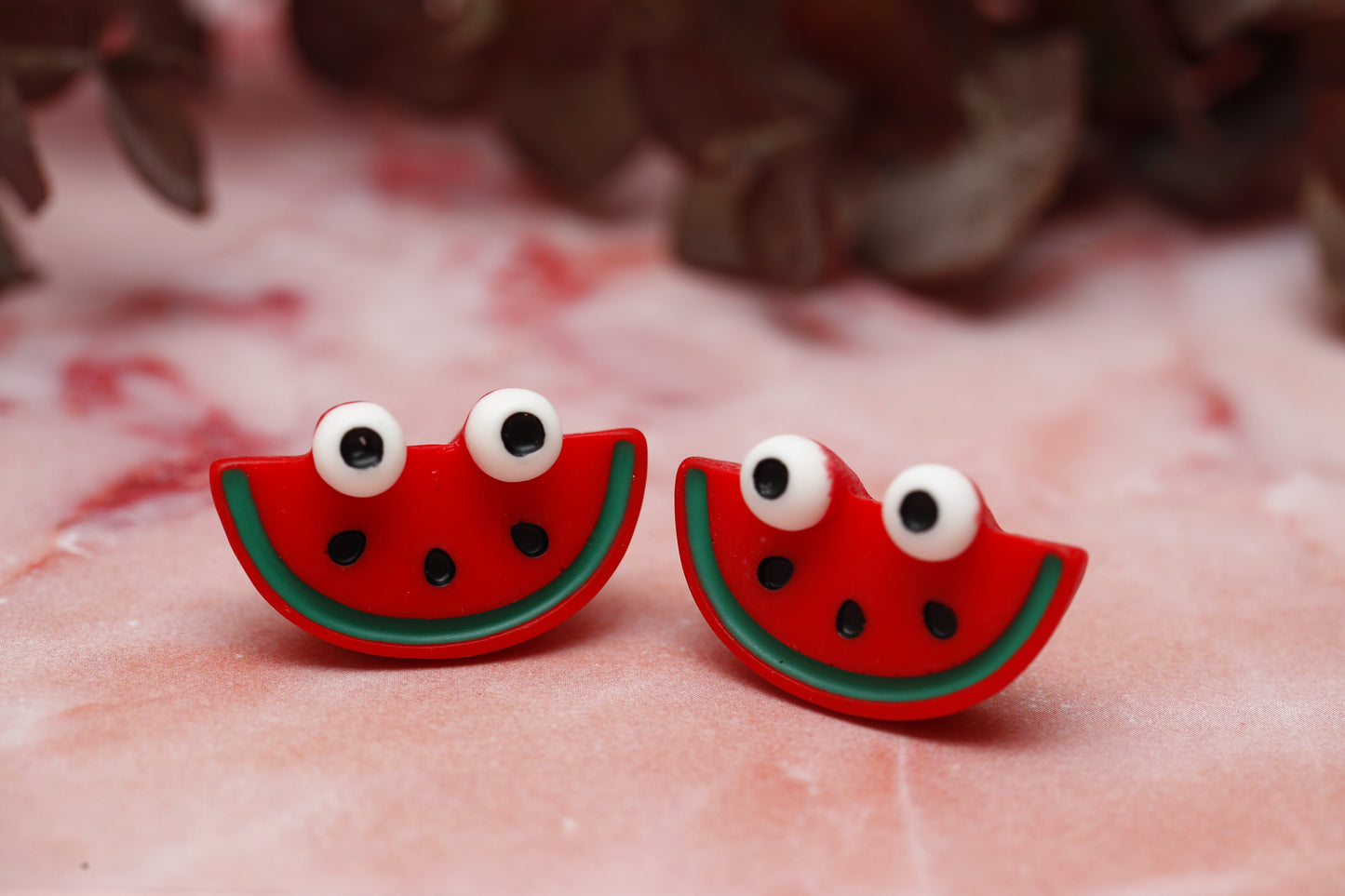 Anxious Watermelon Stud Earrings