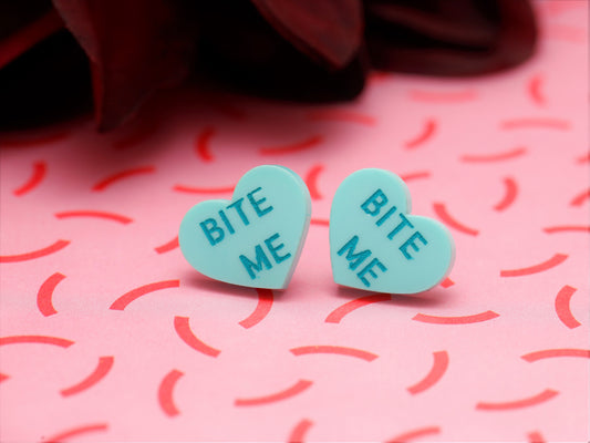 Bite Me - Anti Valentine's Day Studs