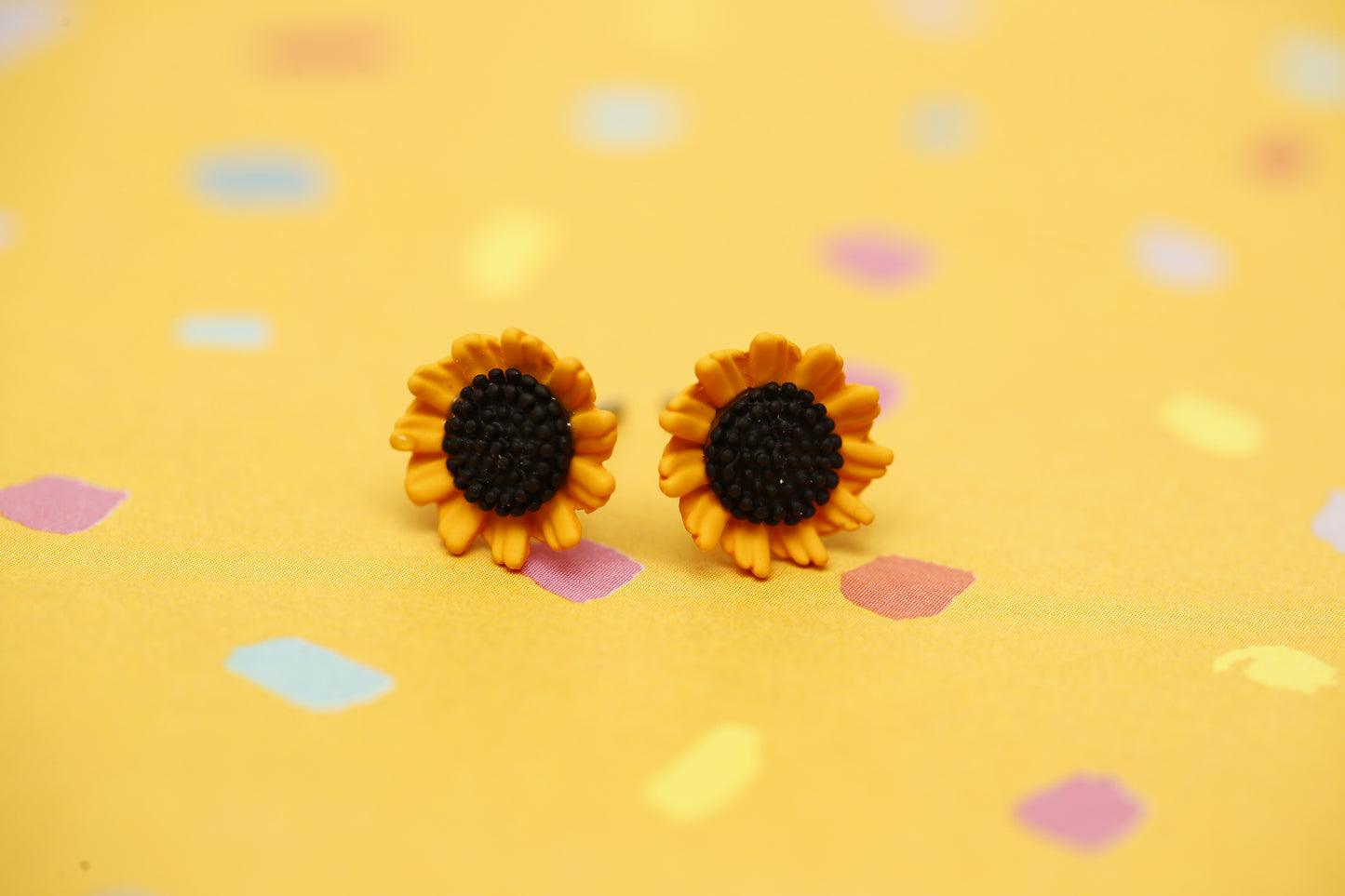 Mini Sunflower Stud Earrings